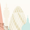 London Skyline: Cityscape Art Print, Home
