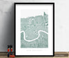 New Orleans Map: City Street Map of New Orleans, Louisiana - Colour Series Art Print