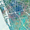 Liverpool Map: City Street Map of Liverpool England UK - Nature Series Art Print