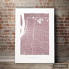 Memphis Map: City Street Map of Memphis Tennessee - Colour Series Art Print