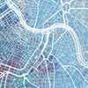 Vienna Map: City Street Map of Vienna Austria - Nature Series Art Print