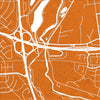 Reykjavik Map: City Street Map of Reykjavik Iceland - Colour Series Art Print