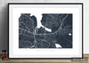 Reykjavik Map: City Street Map of Reykjavik Iceland - Colour Series Art Print