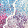 Belfast Map: City Street Map of Belfast, Ireland - Nature Series Art Print