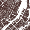 Copenhagen Map: City Street Map of Copenhagen, Denmark - Colour Series Art Print