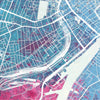 Copenhagen Map: City Street Map of Copenhagen, Denmark - Nature Series Art Print