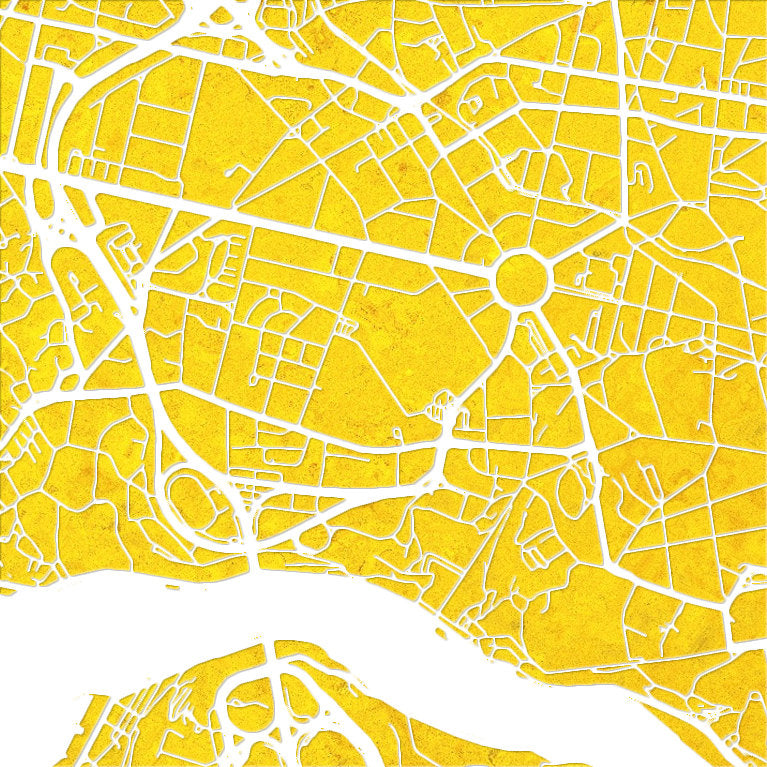 Porto Map: City Street Map of Porto, Portugal - Colour Series Art Print