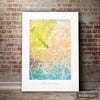 Oklahoma Map: City Street Map of Oklahoma, USA - Nature Series Art Print