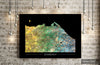Edinburgh Map: City Street Map of Edinburgh, Scotland - Sunset Series Art Print