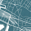 Oslo Map: City Street Map of Oslo, Norway - Colour Series Art Print