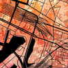 Oslo Map: City Street Map of Oslo, Norway - Sunset Series Art Print