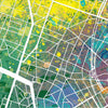 Brussels Map: City Street Map of Brussels, Belgium - Nature Series Art Print