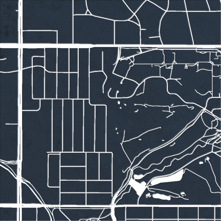 Omaha Map: City Street Map of Omaha, Nebraska - Colour Series Art Print