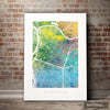 Sacramento Map: City Street Map of Sacramento, California - Nature Series Art Print