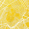 Athens Map: City Street Map of Athens Greece - Colour Series Art Print