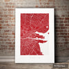 Dublin Map: City Street Map of Dublin Ireland - Colour Series Art Print