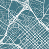 Charlotte Map: City Street Map Charlotte, North Carolina - Colour Series Art Print