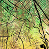 Dallas, Texas Map: City Street Map of Dallas, Texas - Sunset Series Art Print