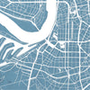 Dusseldorf Map: City Street Map of Dusseldorf, Germany - Colour Series Art Print