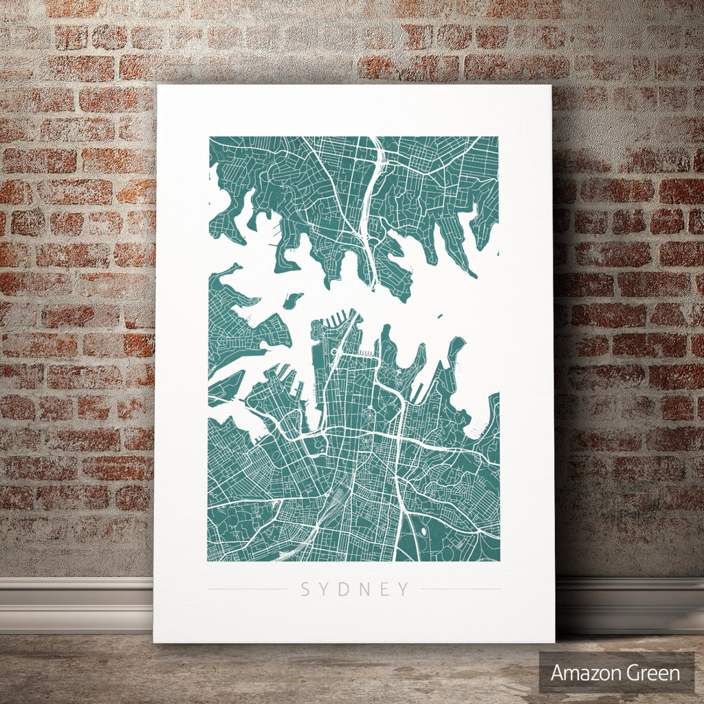 Sydney Map: City Street Map of Sydney, Australia - Colour Series Art Print