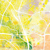 Singapore City Map: City Street Map of Singapore City - Nature Series Art Print