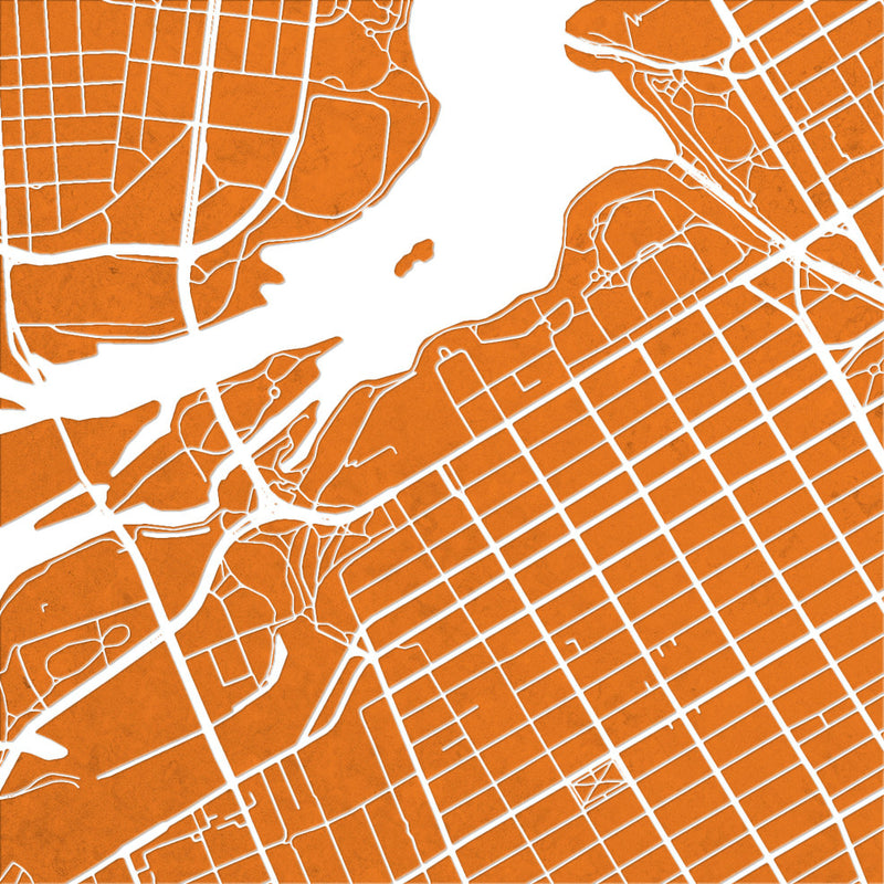 Ottawa Map: City Street Map of Ottawa, Ontario - Colour Series Art Print