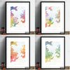 Rio De Janeiro Map: City Street Map of Rio, Brazil - Sunset Series Art Print