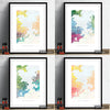 Rio De Janeiro Map: City Street Map, Brazil - Nature Series Art Print