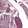 Washington Map: City Street Map of Washington  D.C. - Colour Series Art Print