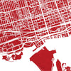 Toronto Map: City Street Map of Toronto Ontario - Colour Series Art Print