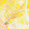 Rome Map: City Street Map of Rome Italy - Nature Series Art Print