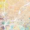 San Francisco Map: City Street Map, California - Nature Series Art Print
