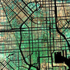 Baltimore Map: City Street Map of Baltimore, Maryland - Sunset Series Art Print