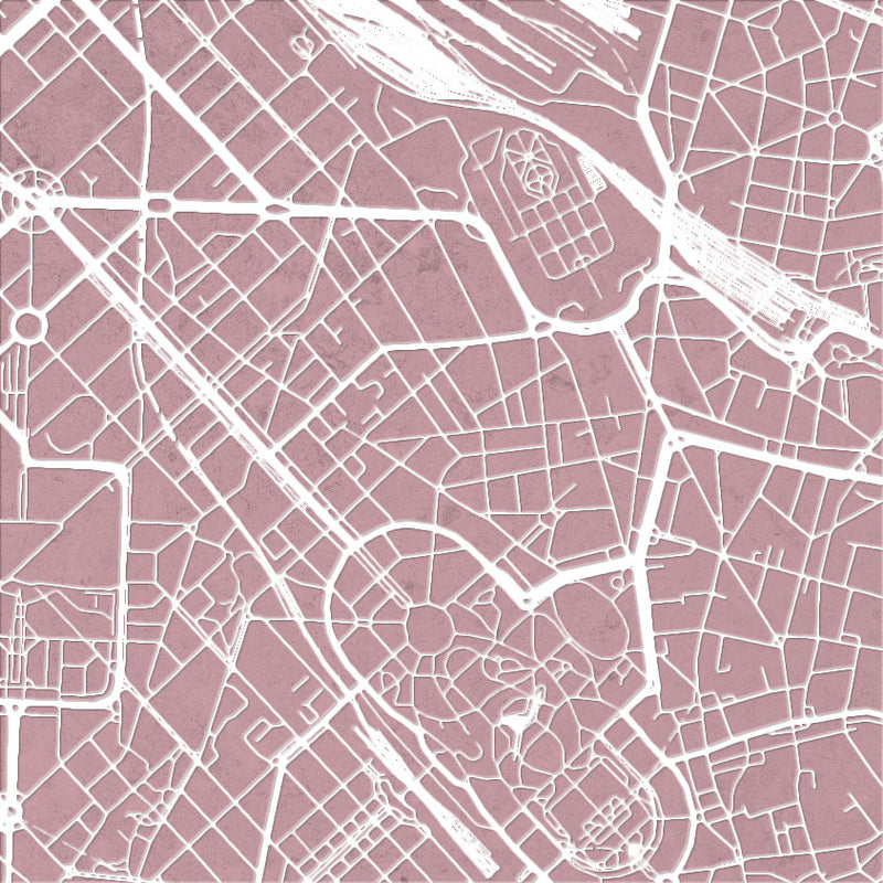 Milan Map: City Street Map of Milan Italy - Colour Series Art Print