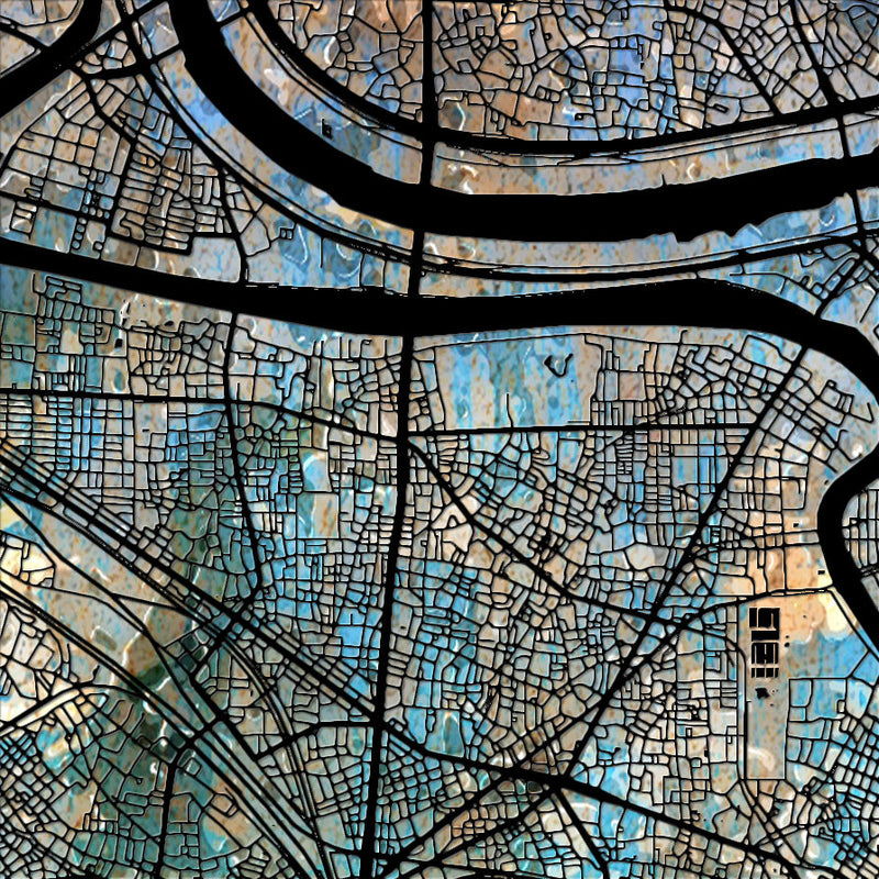 Tokyo Map: City Street Map of Tokyo Japan - Sunset Series Art Print