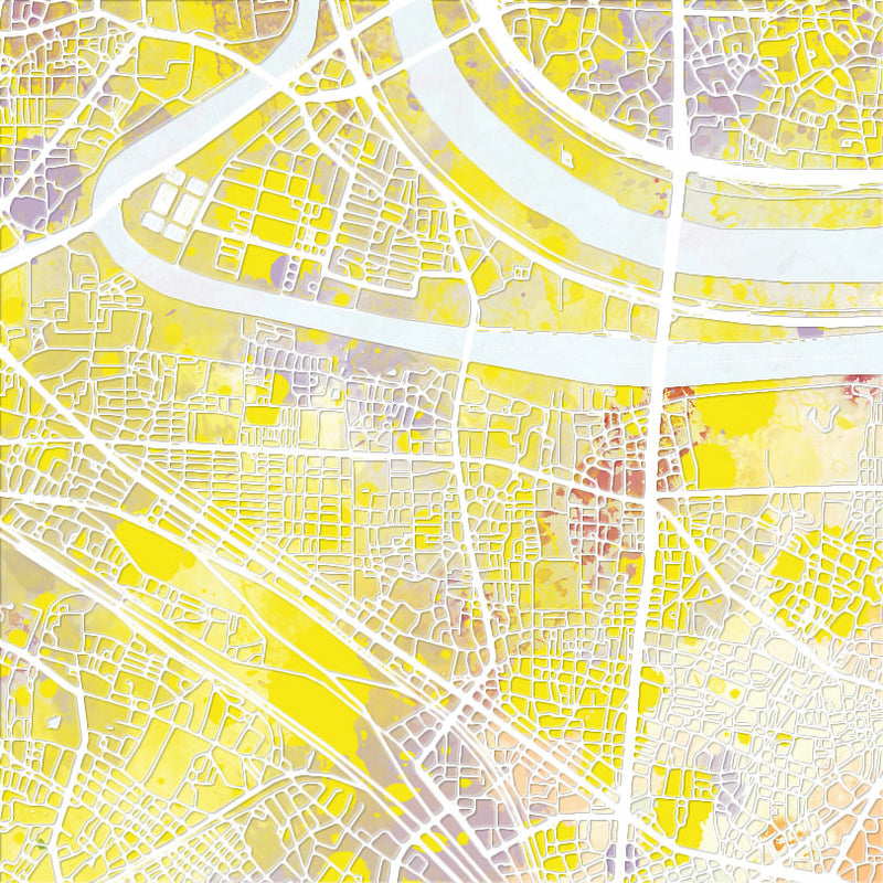 Tokyo Map: City Street Map of Tokyo, Japan - Nature Series Art Print