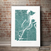 Copenhagen Map: City Street Map of Copenhagen, Denmark - Colour Series Art Print