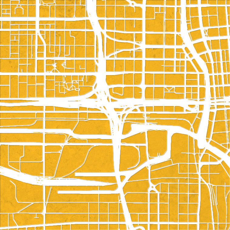 Milwaukee Map: City Street Map of Milwaukee, Wisconsin - Colour Series Art Print