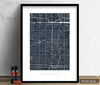 Arlington Map: City Street Map of Arlington, Texas - Colour Series Art Print