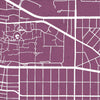 Albuquerque Map: Street Map of Albuquerque, New Mexico - Colour Series Art Print