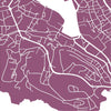 Dubrovnik Map: City Street Map of Dubrovnik, Croatia - Colour Series Art Print