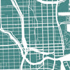Miami Map: City Street Map of Miami, Florida - Colour Series Art Print