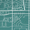 Mesa Map: City Street Map of Mesa, Arizona - Colour Series Art Print