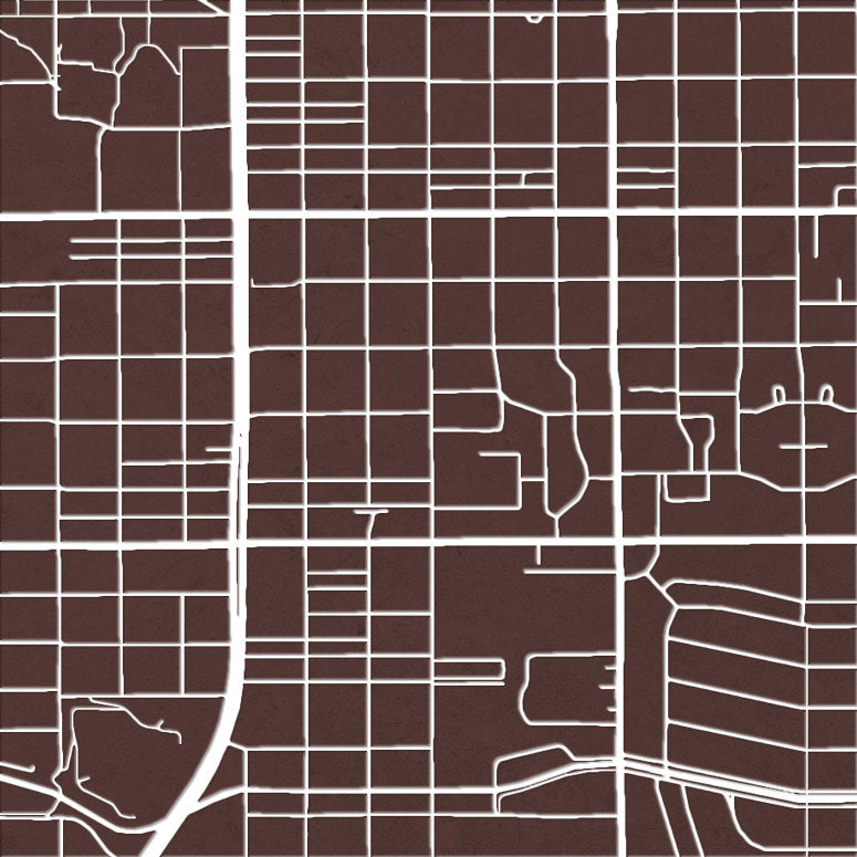 Tucson Map: City Street Map of Tucson, Arizona - Colour Series Art Print