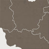 Belgium Map: Country Map of Belgium - Colour Series Art Print
