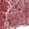 Lisbon Map: City Street Map of Lisbon, Portugal - Colour Series Art Print