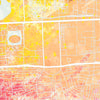 Beijing Map: City Street Map of Beijing, China - Nature Series Art Print