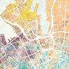 Sydney Map: City Street Map of Sydney, Australia - Nature Series Art Print