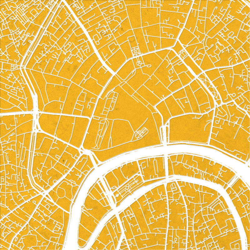 Moscow Map: City Street Map of Moscow, Russia - Colour Series Art Print