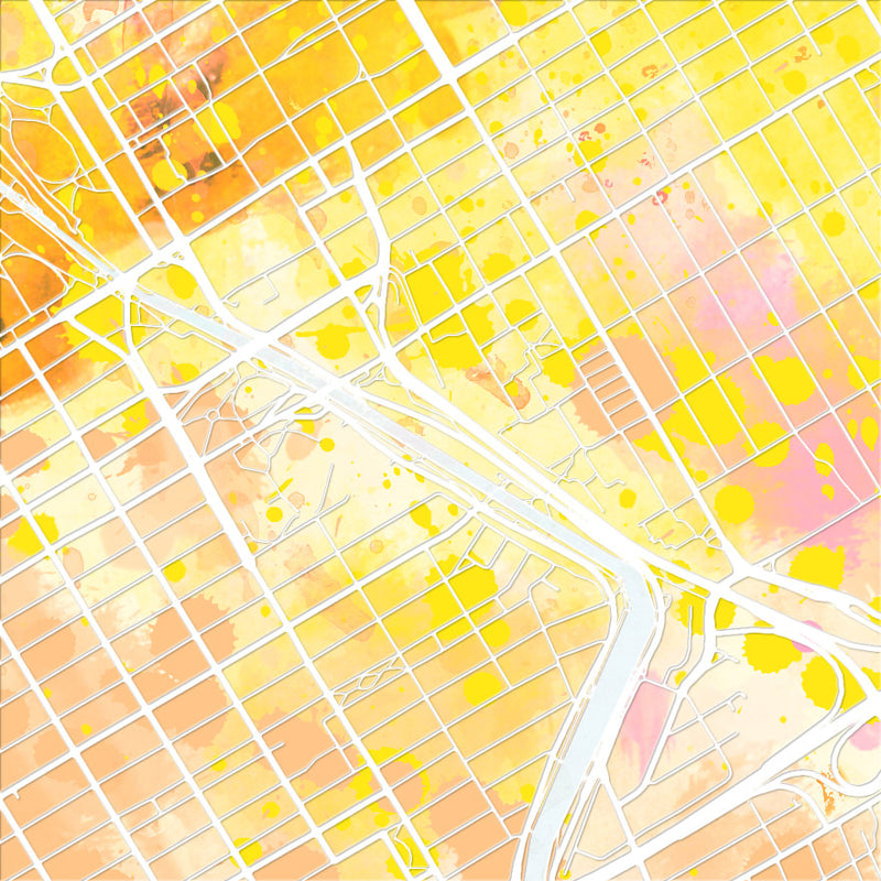 Ottawa Map: City Street Map of Ottawa, Ontario - Nature Series Art Print